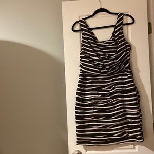 Express Striped body con dress